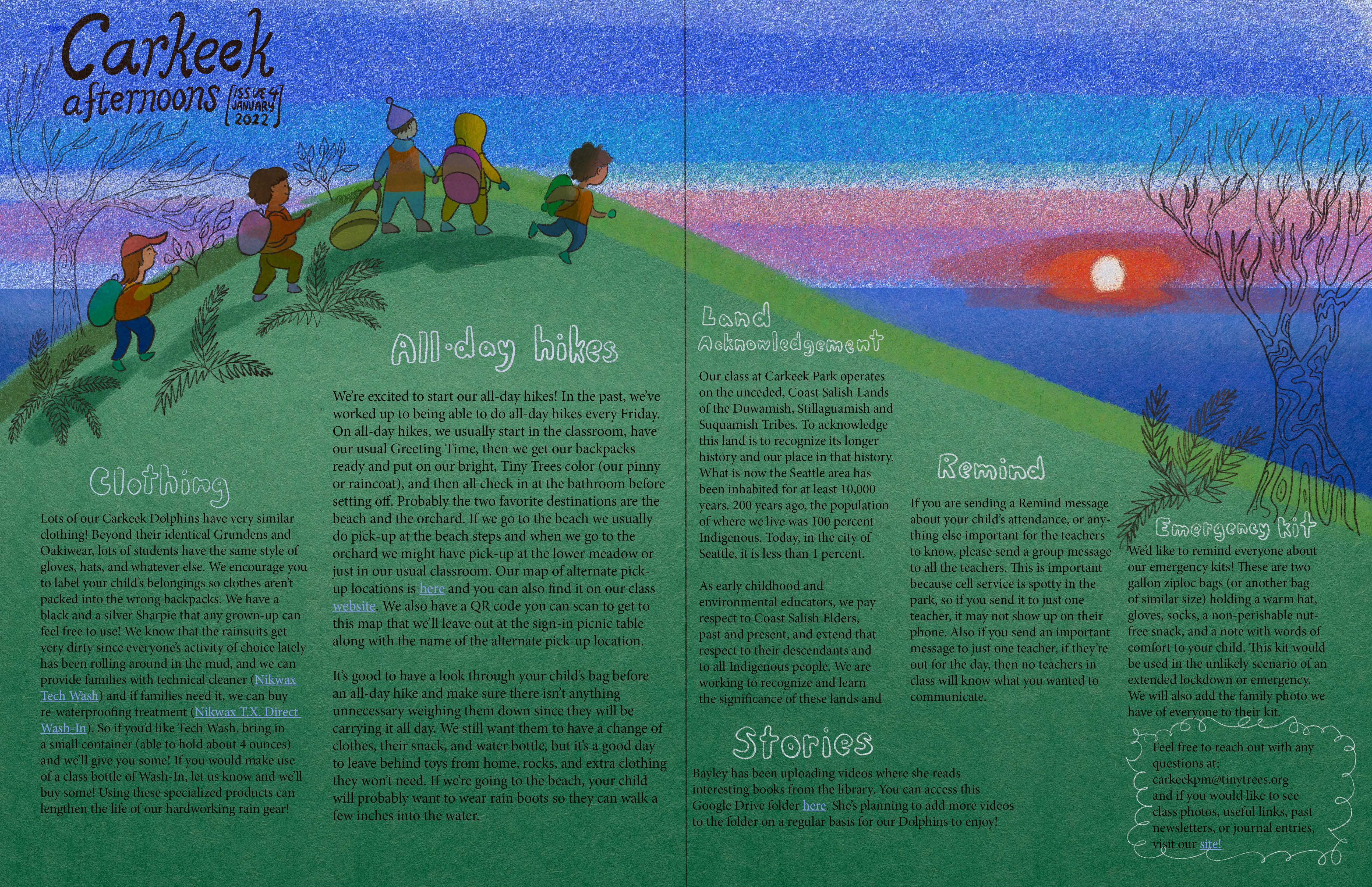 Outdoor preschool newsletter