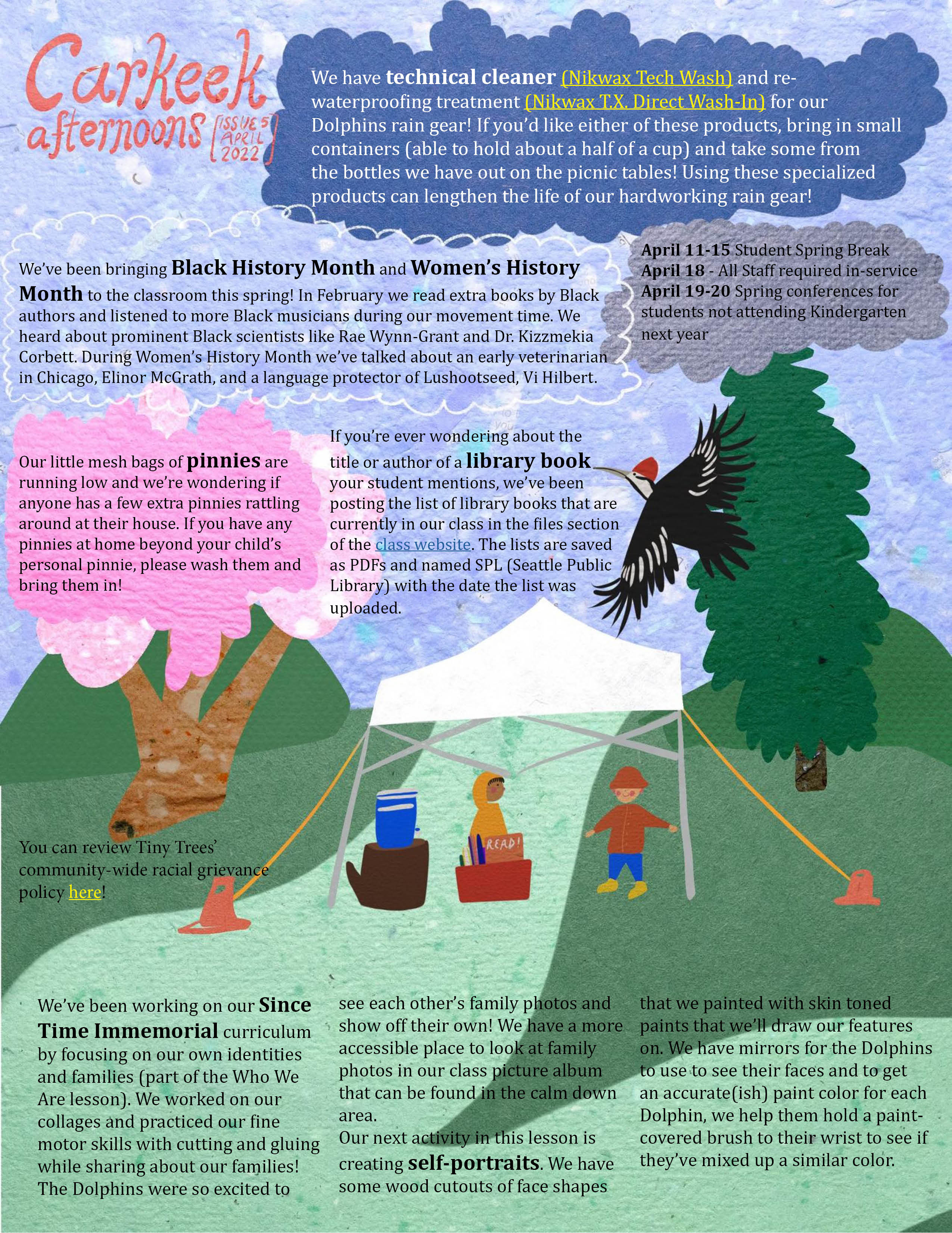 Outdoor preschool newsletter
